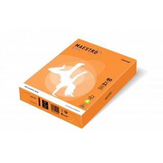 Papier kolorowy Maestro Color Neony A4/80g, 500 arkuszy neon pomarańczowy