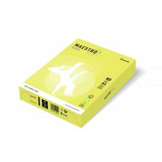 Papier kolorowy Maestro Color Trendy A4/80g, 500 arkuszy cytrynowy - ZG34