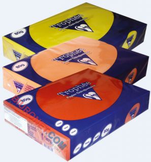 Papier kolorowy Trophee, pastelowy, format A4, gramatura 80g/m2, 500 arkuszy mandarynkowy