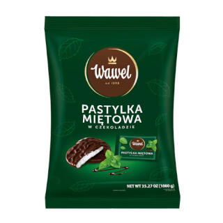 Pastylka miętowa w czekoladzie Wawel, czekoladki nadziewane 1 kg