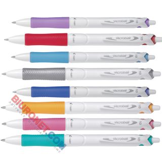 Pilot Acroball Pure White Medium, automatyczny długopis olejowy, seria Begreen czarny