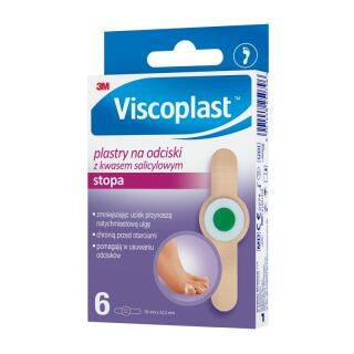 Plastry na odciski Viscoplast Stopa 12,5 mmx 7 cm, z kwasem salicylowym 6 sztuk