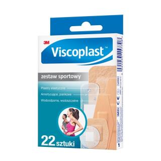 Plastry Viscoplast Zestaw Sportowy, 3 rodzaje, 6 rozmiarów 12 sztuk
