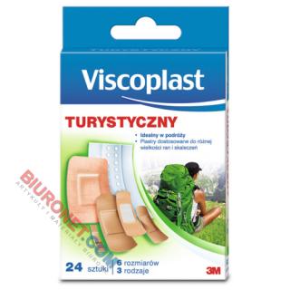 Plastry z opatrunkim Viscoplast Turystyczny, 3 rodzaje, 5 rozmiarów 17 plastrów