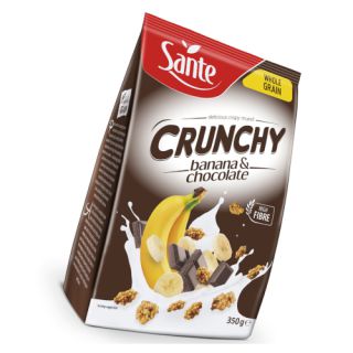 Płatki śniadaniowe Sante Crunchy Banan i Czekolada 350g