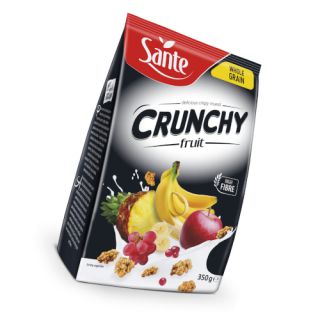 Płatki śniadaniowe Sante Crunchy Owocowe 350g