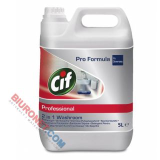 Płyn Cif Professional 2in1 Washroom Cleaner, do czyszczenia łazienek i sanitariatów 5L