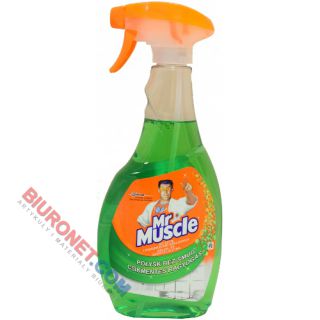 Płyn do szyb Mr.Muscle, zielony spray na bazie octu 500ml