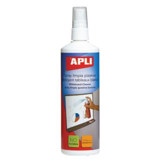 Płyn do tablic suchościeralnych APLI, spray czyszczący 250ml