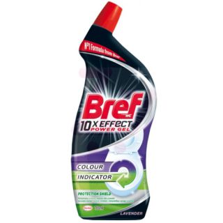 Płyn do toalet Bref 10 x Effect Power Gel Protection Shield Lavender, żel do WC 700 ml