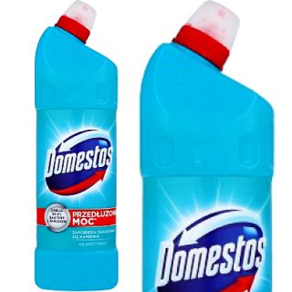 Płyn do toalet Domestos Atlantic Niebieski, żel do WC, dezynfekujący 1l