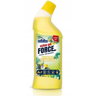 Płyn do toalet General Fresh - Action Force, żel do WC, 1000ml cytrynowy