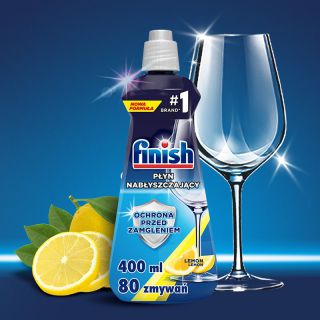 Płyn nabłyszczający Finish Lemon, do zmywarek 400ml