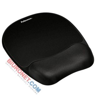 Podkładka pod mysz i nadgarstek Fellowes Memory Foam, piankowa, ergonomiczna czarna