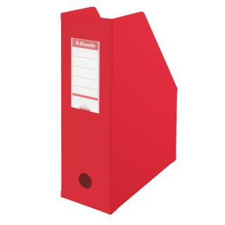 Pojemnik na dokumenty Esselte Vivida A4, grzbiet 100mm, składany, karton powlekany folią PVC czerwony