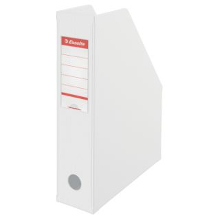 Pojemnik na dokumenty Esselte Vivida A4, grzbiet 70mm, składany, karton powlekany folią PVC biały
