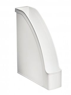 Pojemnik na dokumenty Leitz Plus A4, grzbiet 70mm, plastikowy, skośny biały