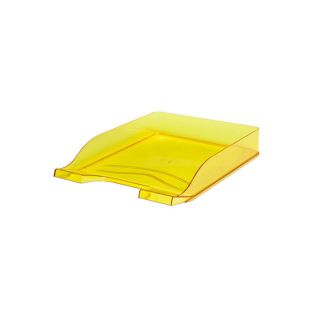 Półka biurkowa Bantex, szufladka transparentna żółta transparentna