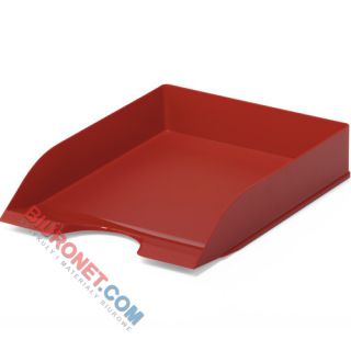 Półka na dokumenty Durable Basic, tacka biurkowa A4 czerwona