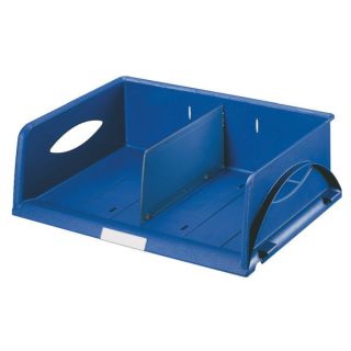 Półka na dokumenty Leitz Plus Sorty Standard, tacka biurkowa A4, wysokość 125mm niebieski
