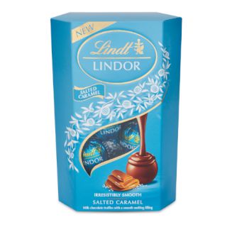 Praliny Lindt Lindor Cornet Caramel, czekoladki mleczne z nadzieniem 200g