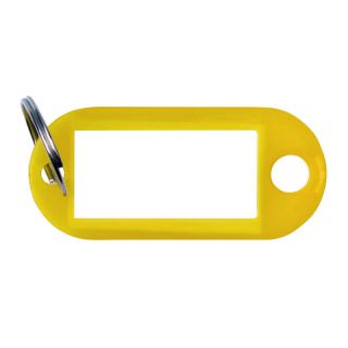 Przywieszki na klucze Office Products, zestaw 10 sztuk żółte
