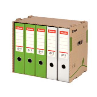 Pudełko archiwizacyjne Esselte Eco, kontener na 5 segregatorów 75mm, otwarcie boczne 427 x 343 x 305 mm