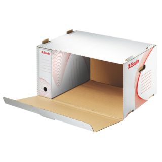 Pudełko archiwizacyjne Esselte, kontener o pojemności 6 x pudełko 80mm, otwarcie boczne 360 x 258 x 540 mm