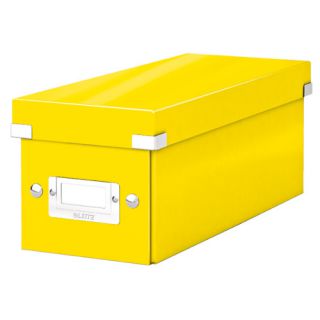 Pudełko archiwizacyjne Leitz Click&Store WOW, rozmiar CD żółte