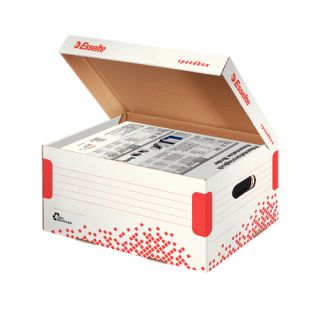 Pudełko Esselte Speedbox A4, kontener do archiwizacji, otwarcie od góry, wysokość 193 mm 355 x 193 x 252 mm