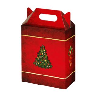Pudełko świąteczne 13 x 19 x 22 cm, ozdobny karton na prezent pojemność 6L