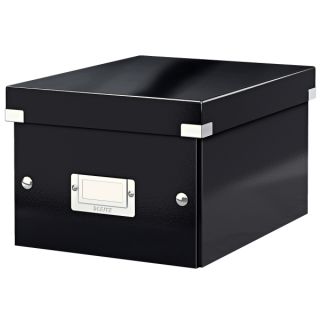 Pudełko uniwersalne Leitz Click&Store WOW A5, archiwizacyjne z pokrywą i uchwytem czarne