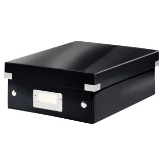 Pudełko z przegródkami Leitz Click&Store WOW A5, archiwizacyjne z pokrywą czarne