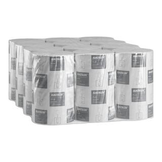Ręczniki w rolce Katrin Plus S 97494, biały papier celulozowy, 2-warstwowe, do dozowników 12 rolek x 60 m