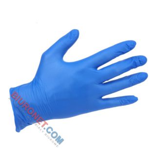 Rękawice nitrylowe niebieskie Maxter, bezpudrowe 100 sztuk rozmiar S