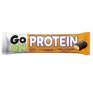 Sante GO ON Protein Vanilla & Chocolate 50g, baton proteinowy 20% 24 sztuki