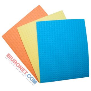 Ścierka gąbczasta Office Products 16 x 18 cm, mix kolorów 3 sztuki