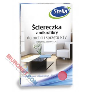 Ścierka z mikrofibry Stella Do Mebli i Sprzętu RTV 30x35 cm 1 sztuka