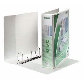 Segregator ofertowy Leitz A4 Maxi, panoramiczny na 300 kartek, ringowy 4DR/30mm, grzbiet 50 mm, 3 kieszenie na okładce biały