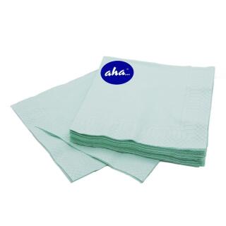 Serwetki AHA 33 x 33 cm, 3-warstwowe, składanie 1/4, 20 sztuk seledynowe