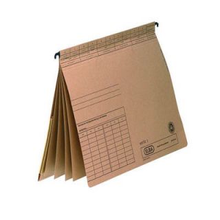 Skoroszyt do akt osobowych Elba Vertic Ultimate, teczka zawieszana z przegródkami ABCDE beżowy