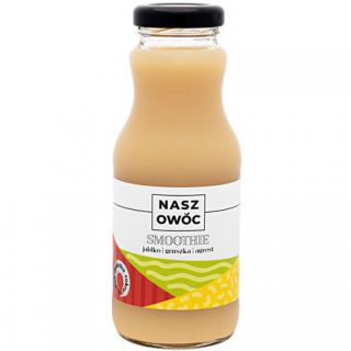 Sok owocowy Smoothie Nasz Owoc, 8 butelek x 250ml jabłko gruszka agrest