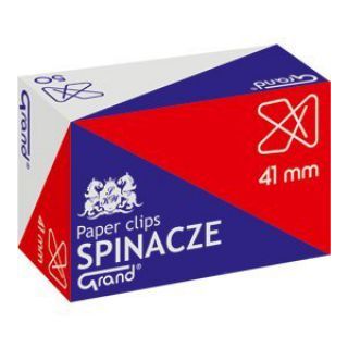 Spinacze krzyżowe 41mm Grand, metalowe, w kartoniku 50 sztuk