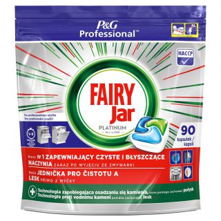 Tabletki do zmywarek Fairy Jar Platinum All In One, profesjonalne 90 sztuk