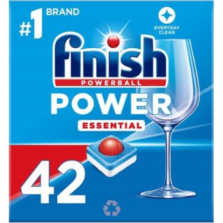 Tabletki do zmywarki Finish Power Essential Lemon 42 sztuki cytrynowe