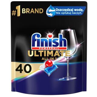 Tabletki Finish Ultimate Regular, żelowe kapsułki do zmywarek 40 sztuk