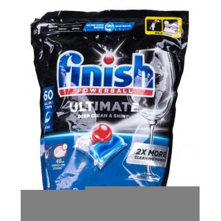 Tabletki Finish Ultimate Regular, żelowe kapsułki do zmywarek 60 sztuk