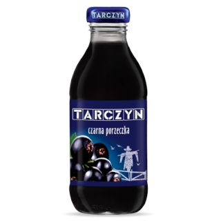 Tarczyn Czarna Porzeczka 300ml, sok owocowy w szklanej butelce 15 sztuk