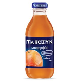 Tarczyn Czerwony Grejpfrut 300ml, sok owocowy w szklanej butelce 15 sztuk