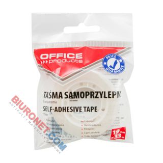 Taśma klejąca Office Products, krystaliczna, biurowa 19mm x 33m